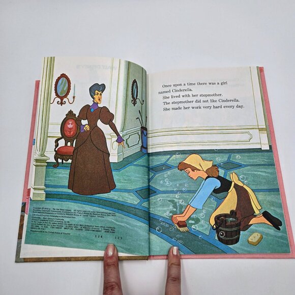 Disney Books Grolier Book Club Cinderella Sleeping Beauty Snow White The Rescuer - Picture 6 of 16